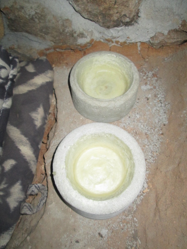 Bowls sealed with beeswax